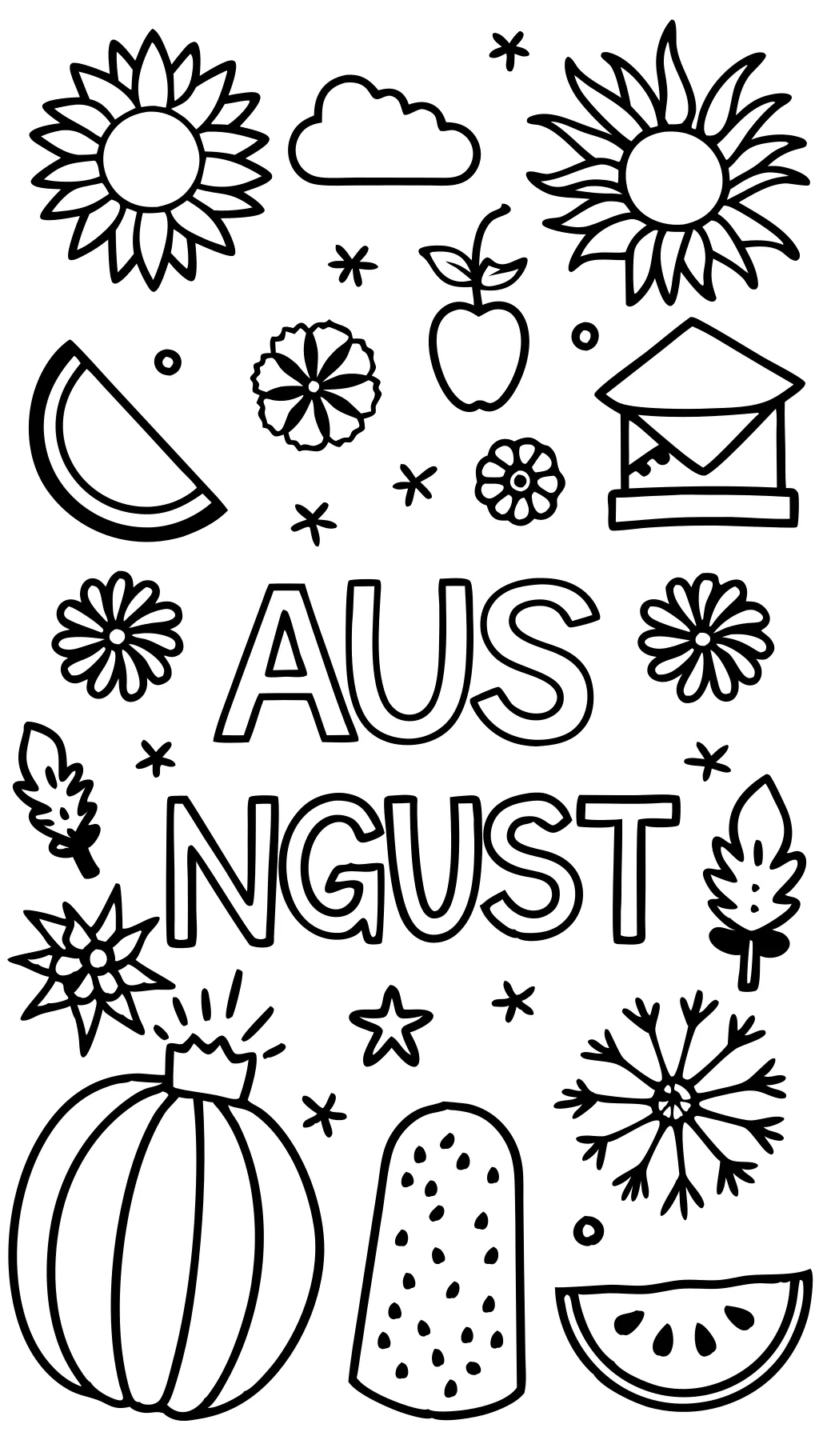 august coloring pages printable